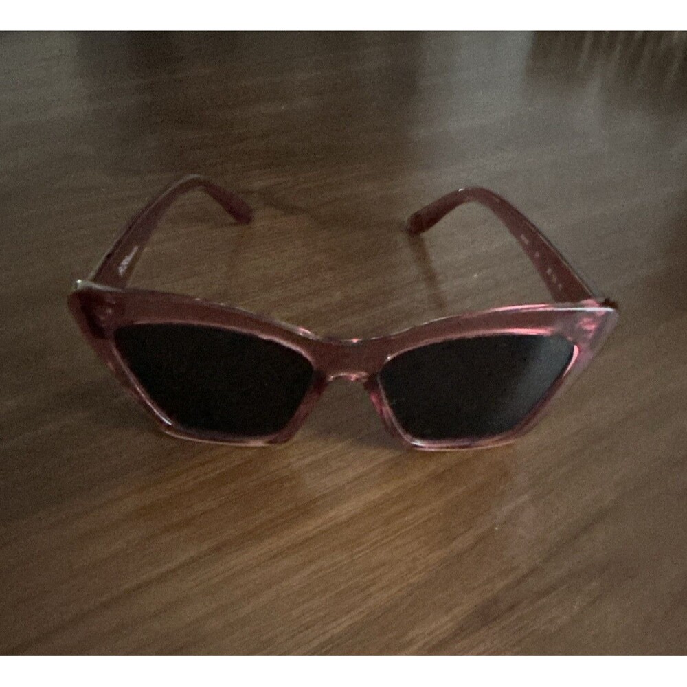 BCBGeneration BG1049 Cat Eye Sunglasses Pink Frame Black Tinted Lenses UV400 135